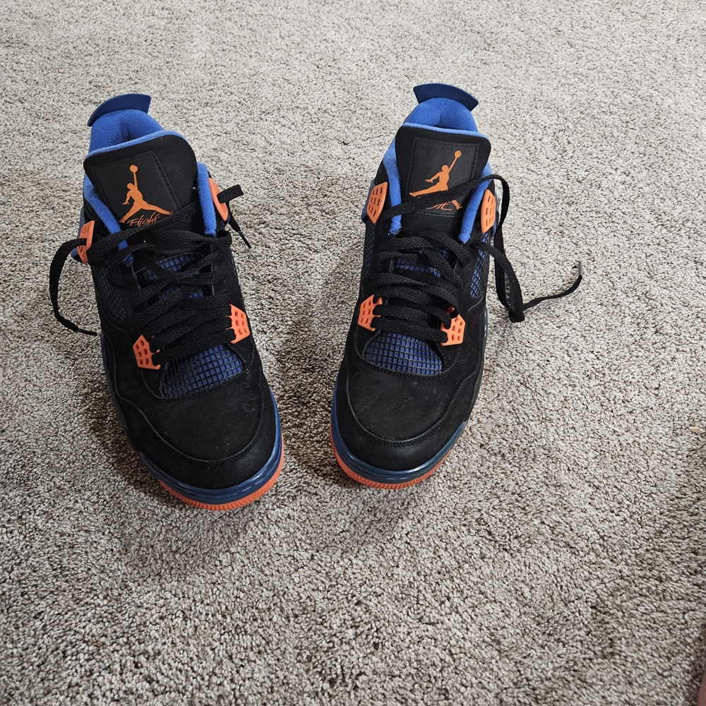 Jordan Athletic Shoes Black and Orange